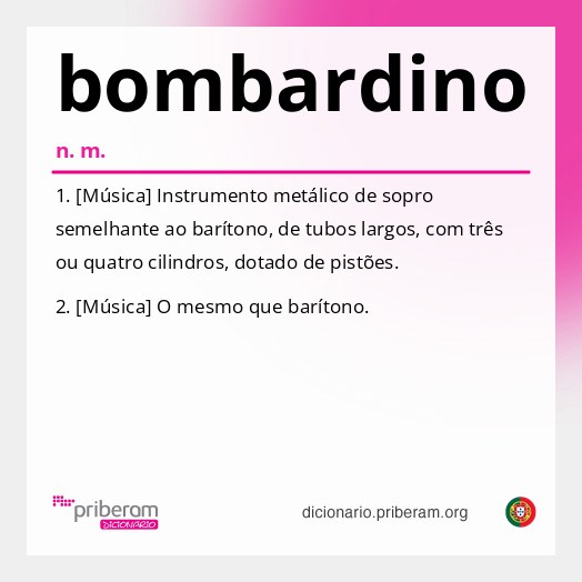 Significado de bombardino