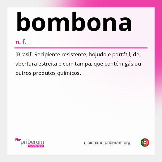 Significado de bombona
