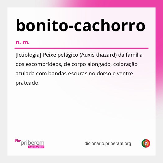 Significado de bonito-cachorro