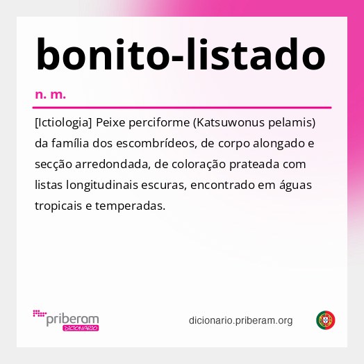 Significado de bonito-listado