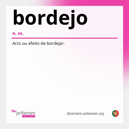Significado de bordejo
