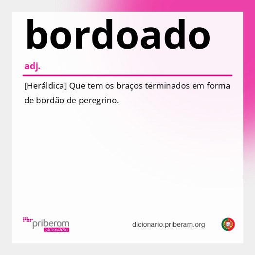 Significado de bordoado