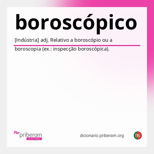 Significado de boroscópico