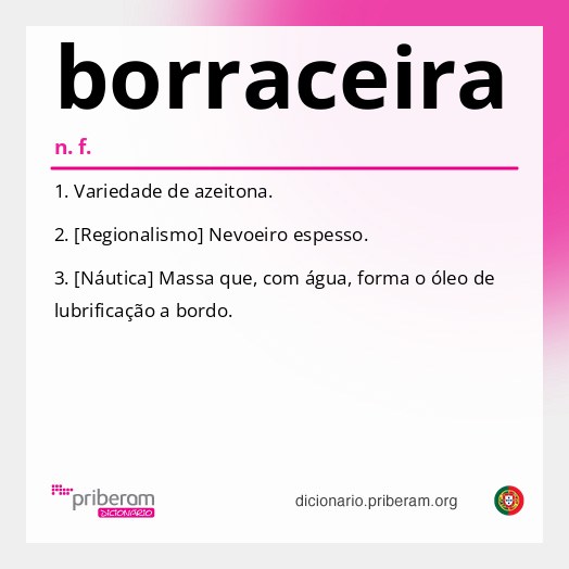 Significado de borraceira