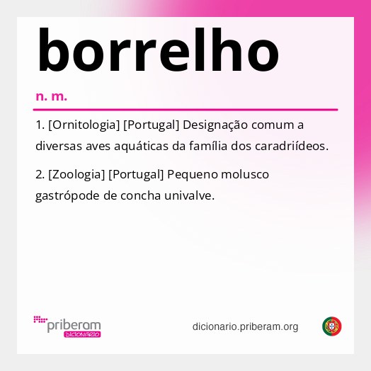Significado de borrelho