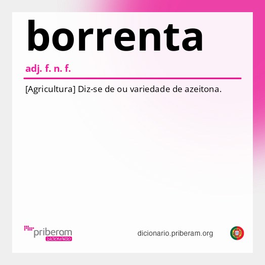 Significado de borrenta