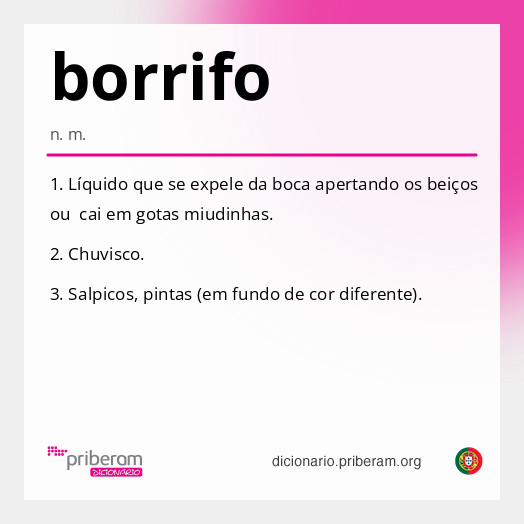 Significado de borrifo