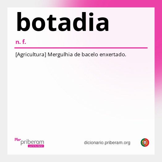 Significado de botadia