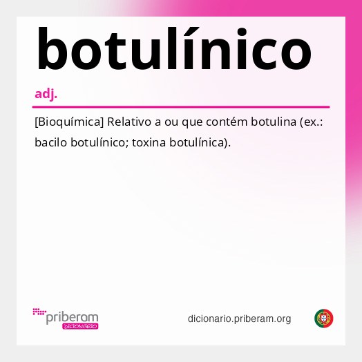 Significado de botulínico