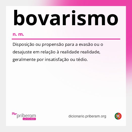 Significado de bovarismo