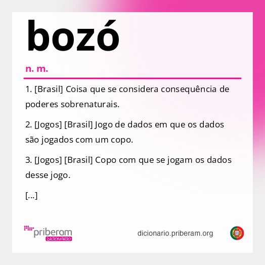 Significado de bozó