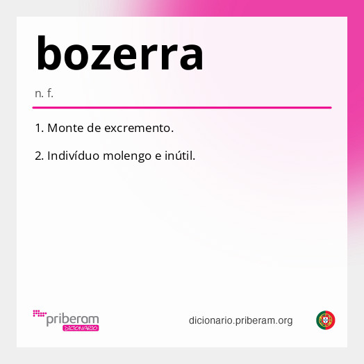 Significado de bozerra