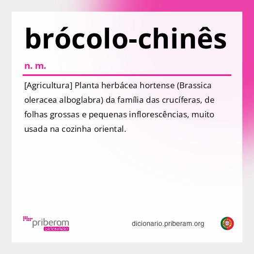 Significado de brócolo-chinês