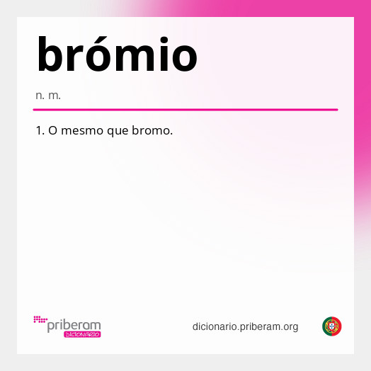 Significado de brómio