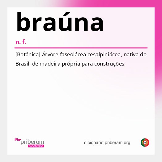 Significado de braúna