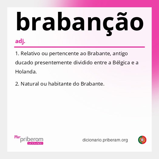 Significado de brabanção