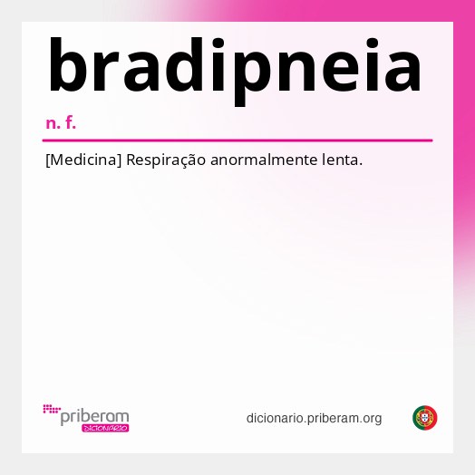 Significado de bradipneia