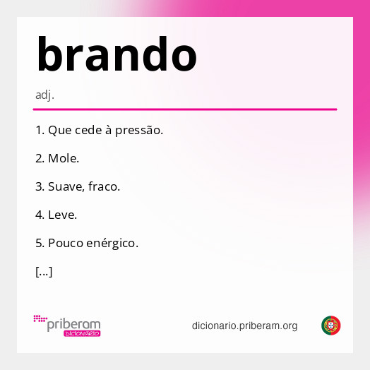 Significado de brando