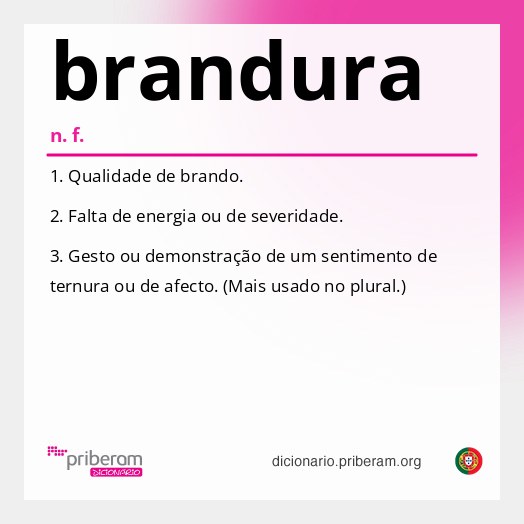 Significado de brandura