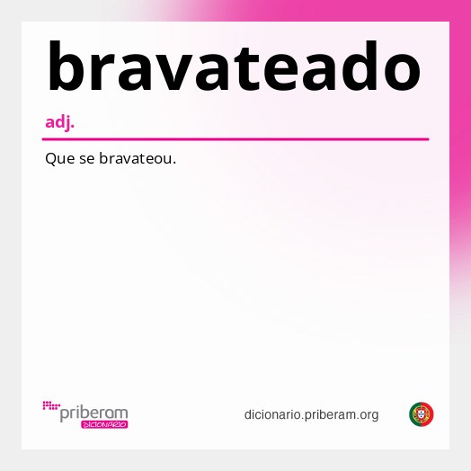Significado de bravateado