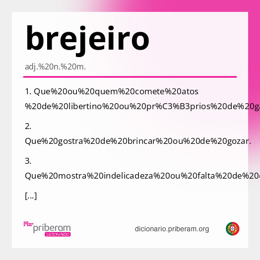 Significado de brejeiro