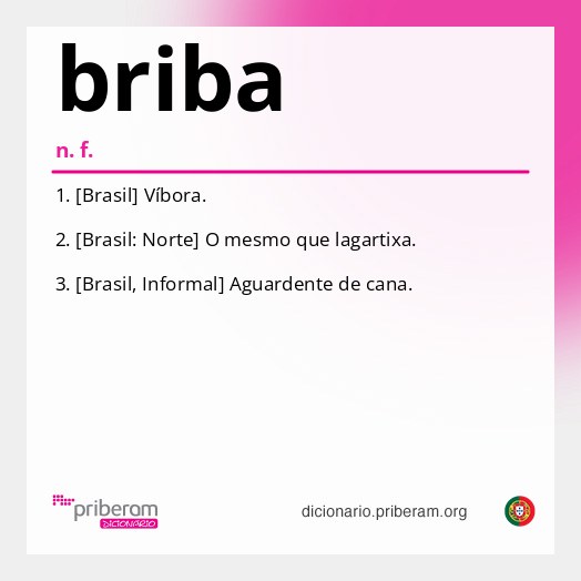 Significado de briba