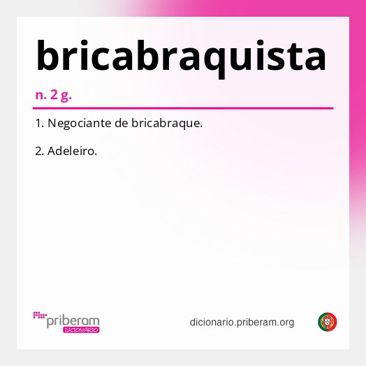 Significado de bricabraquista