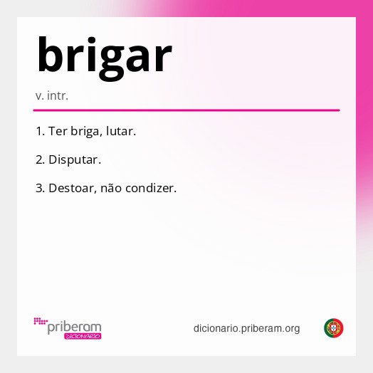 Significado de brigar