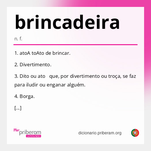 Significado de brincadeira