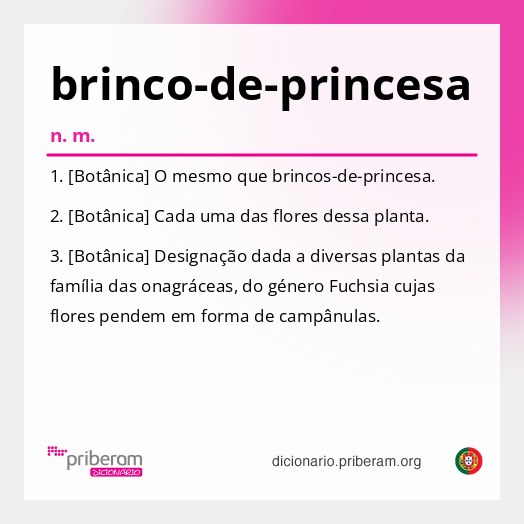 Significado de brinco-de-princesa