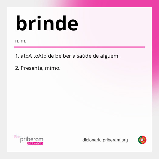 Significado de brinde