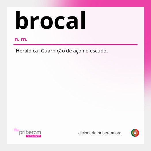 Significado de brocal