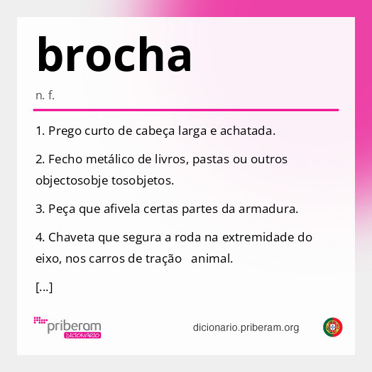 Significado de brocha
