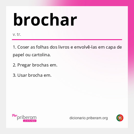 Significado de brochar