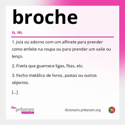 Significado de broche