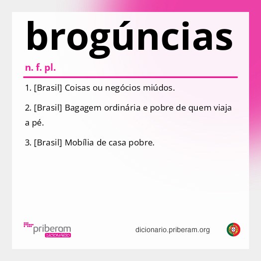 Significado de brogúncias