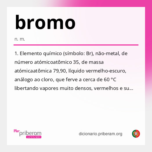 Significado de bromo