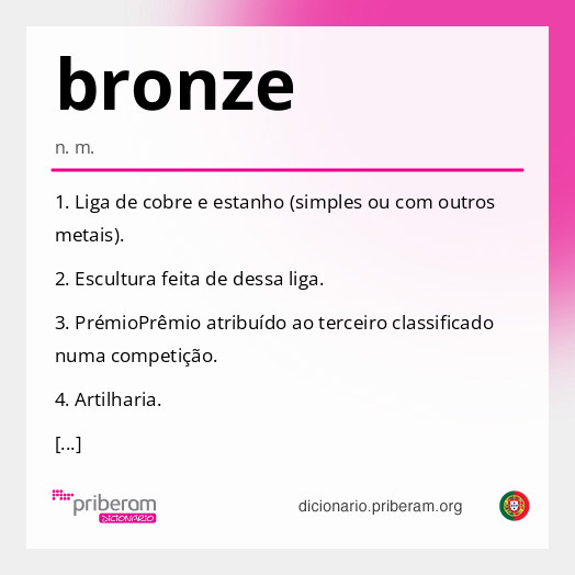 Significado de bronze