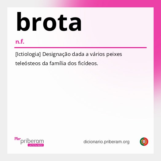 Significado de brota