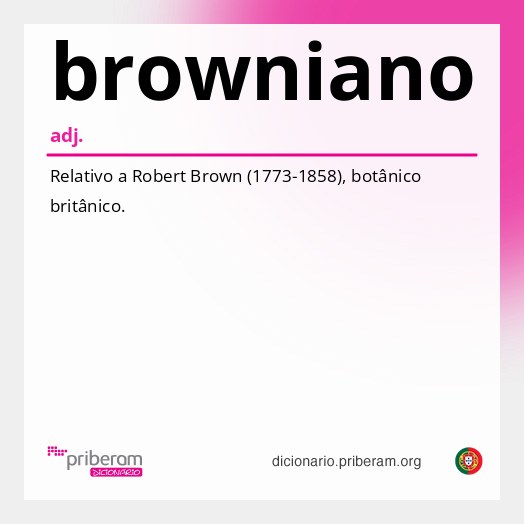Significado de browniano