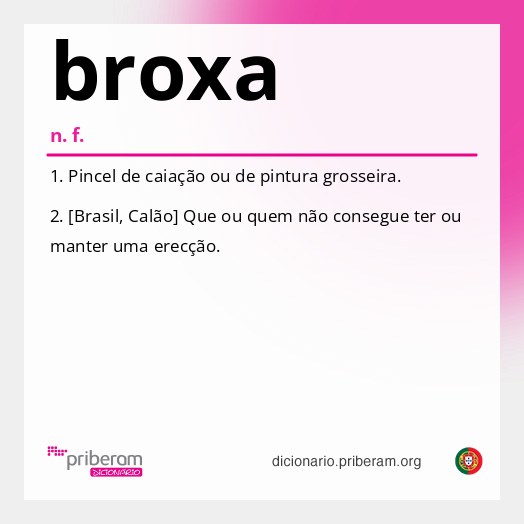 Significado de broxa