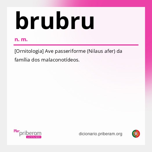 Significado de brubru