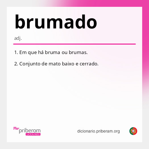 Significado de brumado