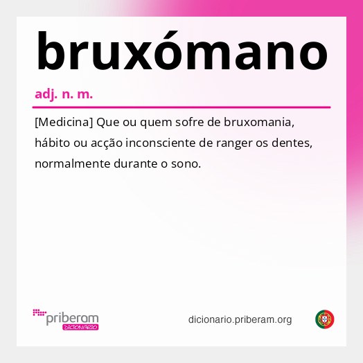 Significado de bruxómano