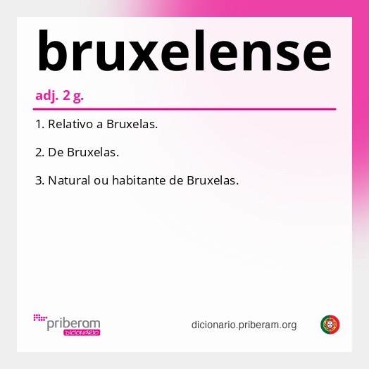 Significado de bruxelense