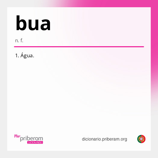 Significado de bua