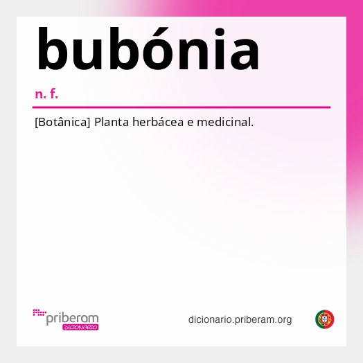 Significado de bubónia