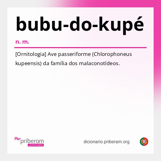 Significado de bubu-do-kupé