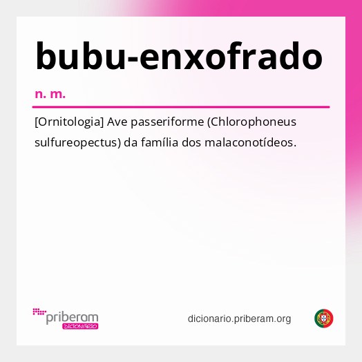 Significado de bubu-enxofrado