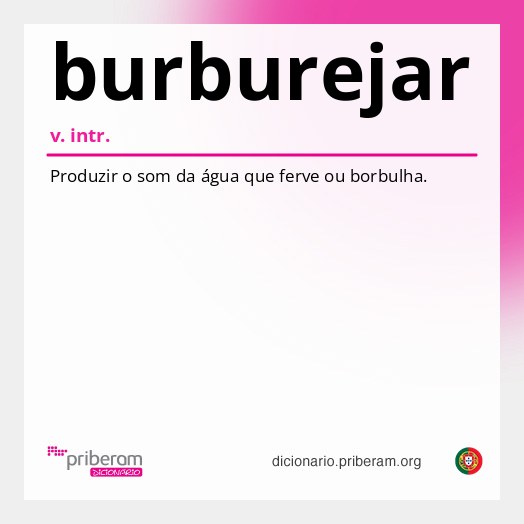 Significado de burburejar